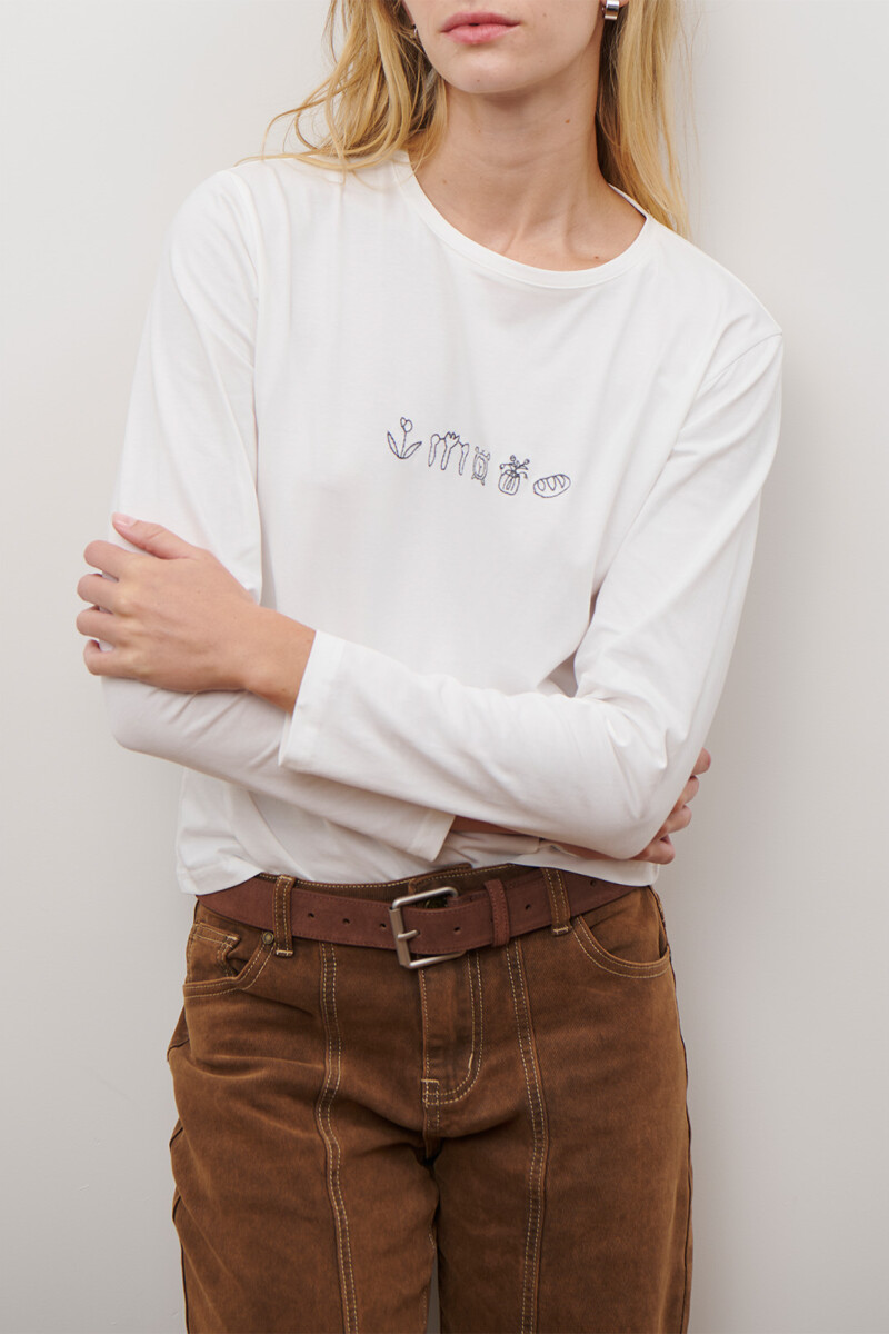 REMERA BREAKFAST AZUL