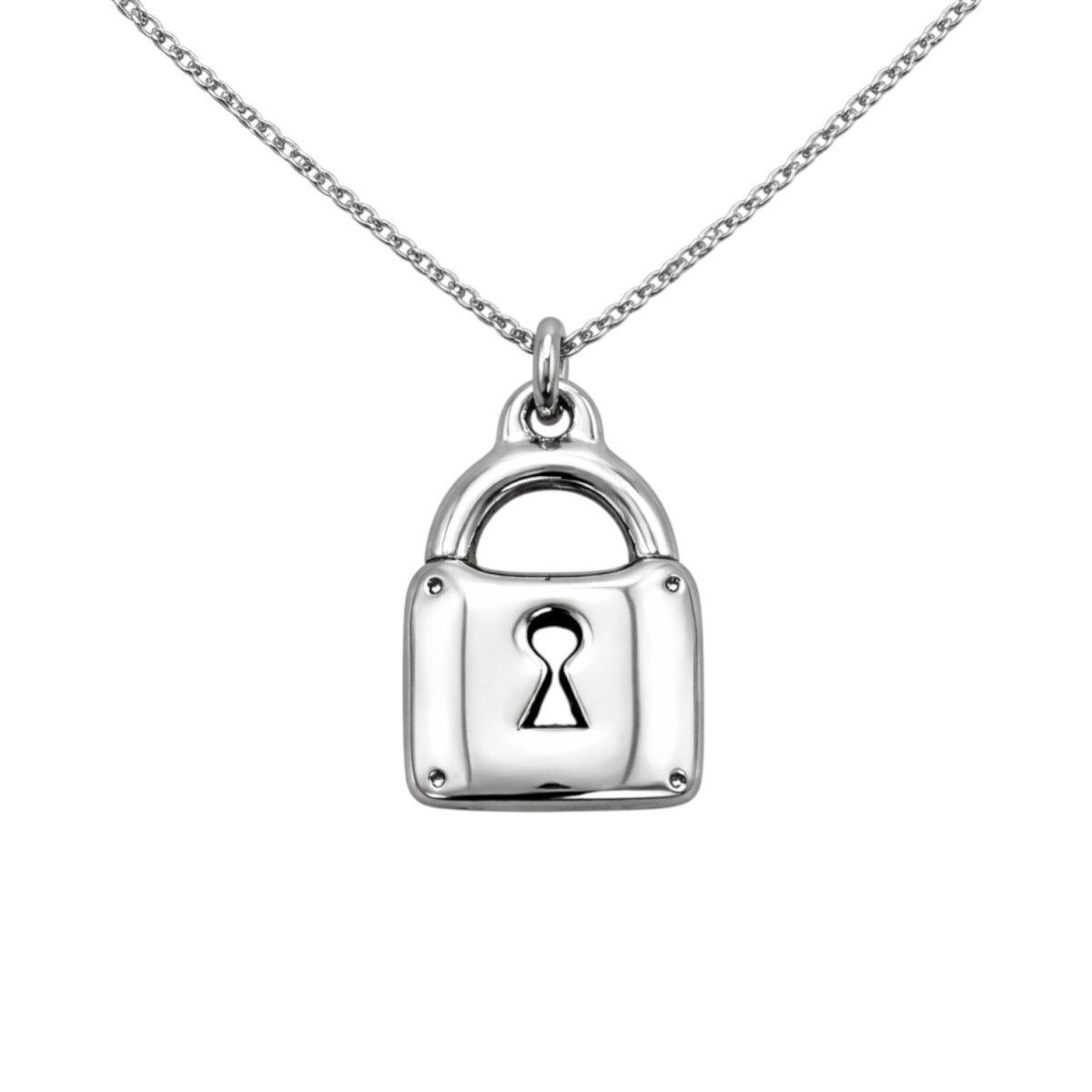 Dije candado - Plata 925 - sin piedra - CP4720 - sinpiedra 