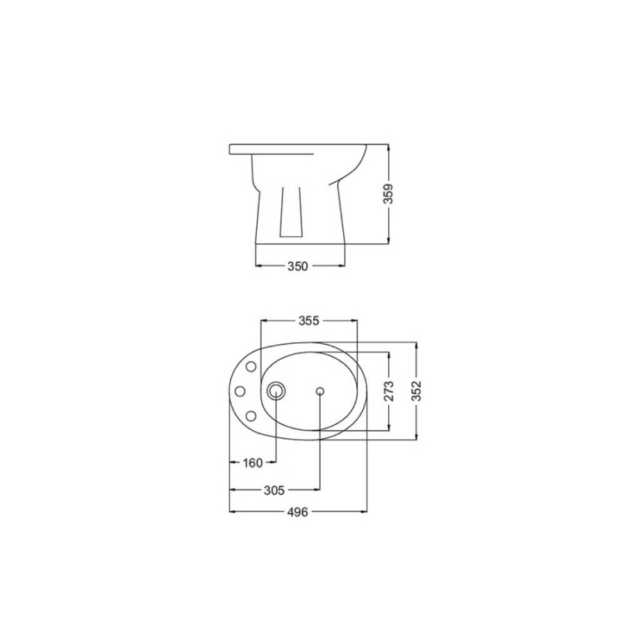 Bidet 3 Agujeros Andina Bidet 3 Agujeros Andina