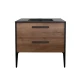 Mueble Mdf 90X46X82Cm Color Cherry Bacha Negra - Serie Giglia