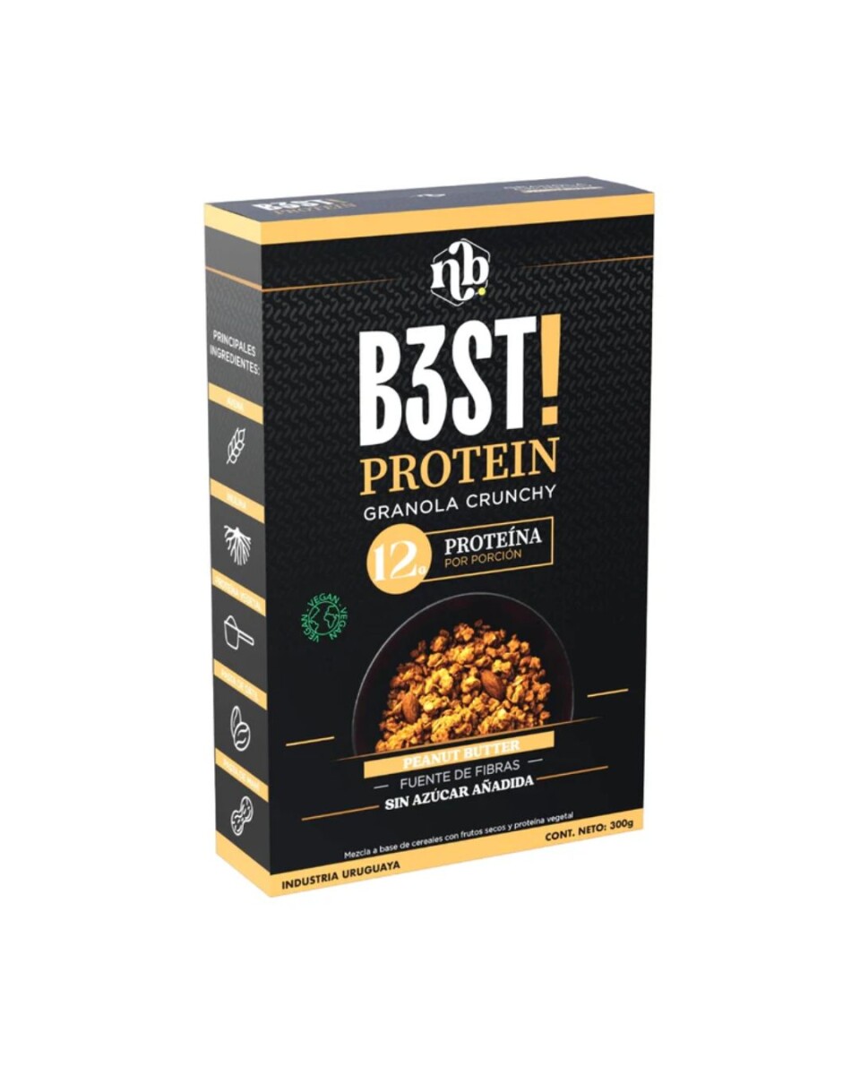 Granola Proteica B3ST 300 g Natural Bars - Peanut Butter 