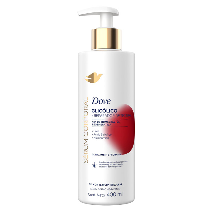 DOVE SERUM CORPORAL GLICOLICO X 400 ML única