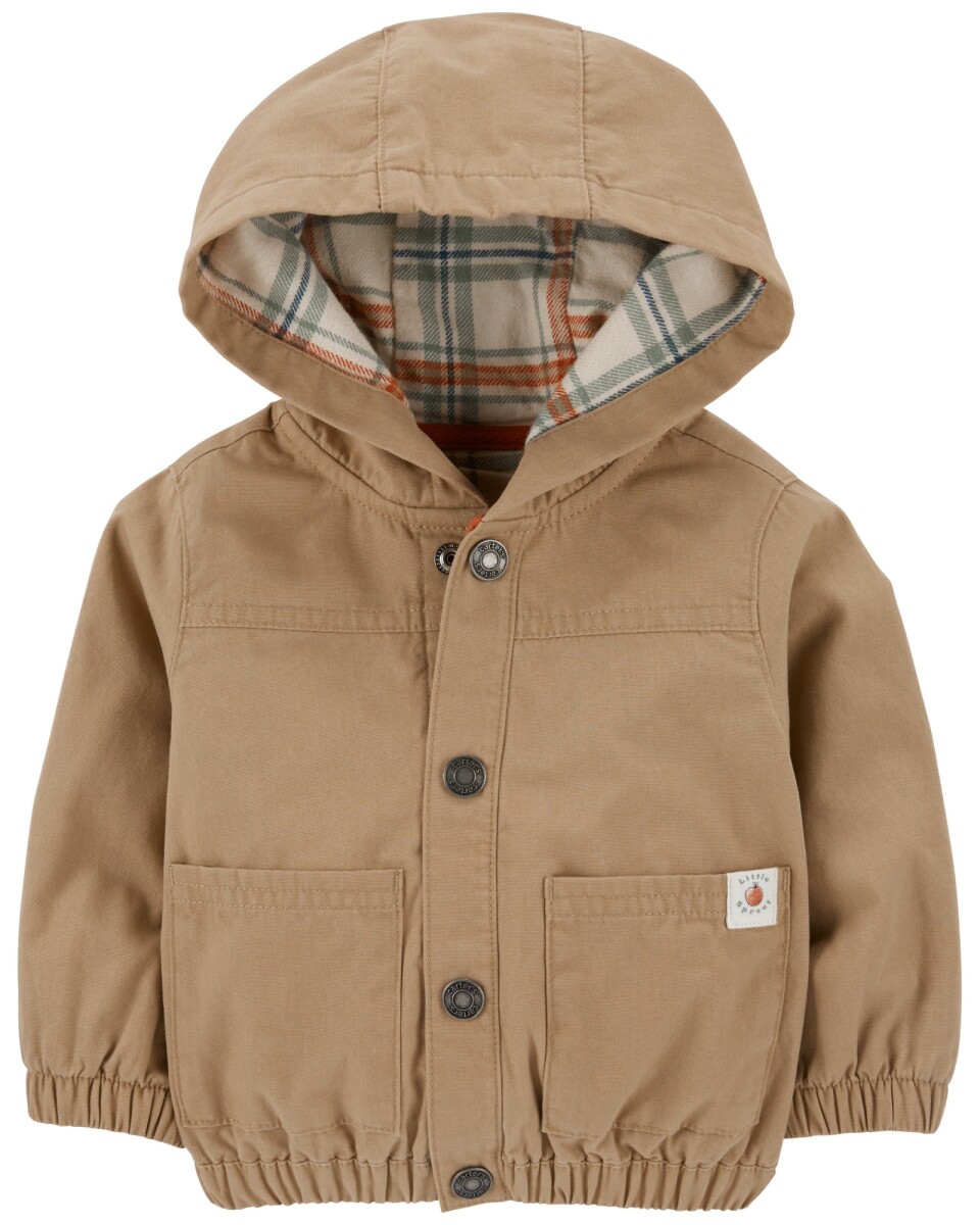 Campera de lona con forro de franela 