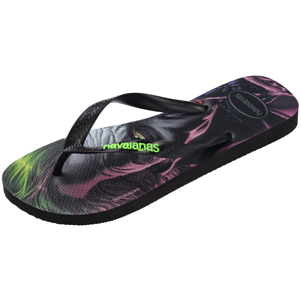 Sandalias Havaianas Top Heróis DC Hombre Negro/Negro/Verde