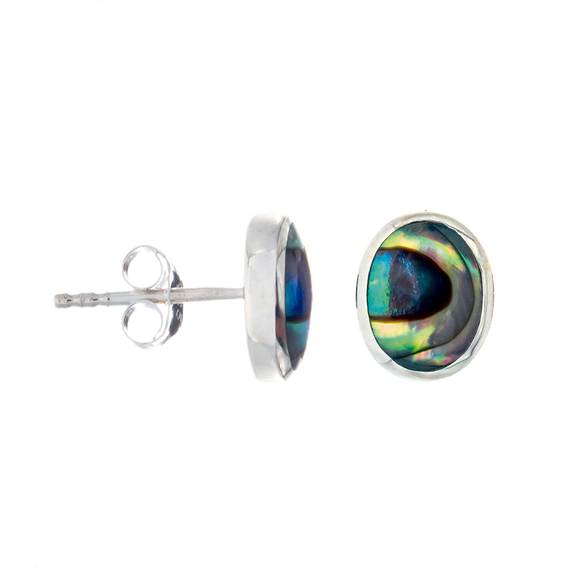 Par de caravanas de plata 925, NACAR AVALON. 