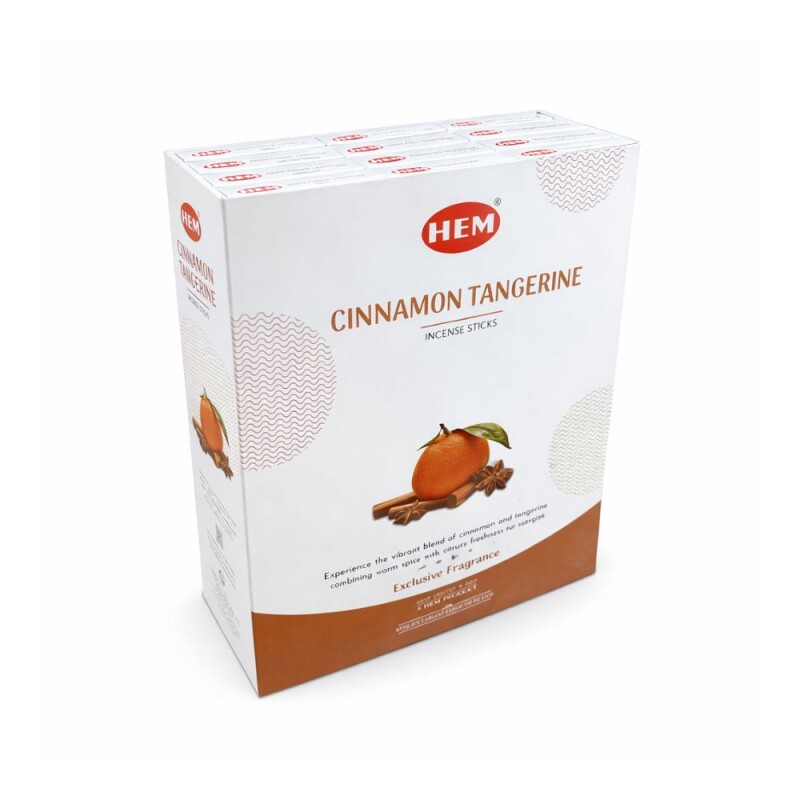 INCIENSO HEM PREMIUM 25 GR - CAJA X12 Canela/mandarina