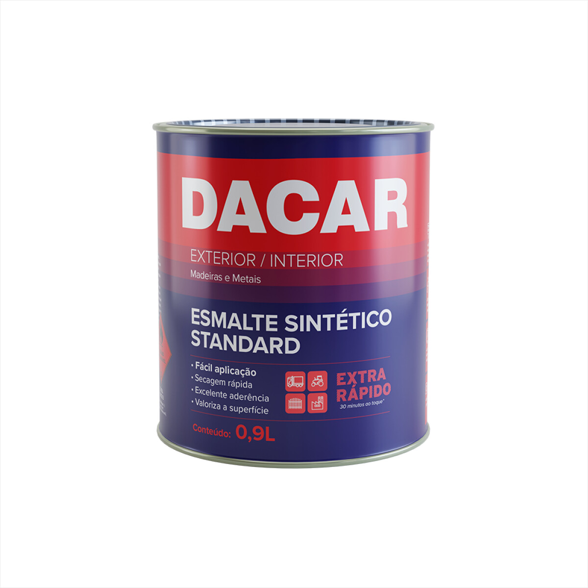 DACAR ESMALTE SINTETICO STANDARD BRILLANTE MARRÓN 0.9 LTS 