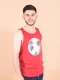MUSCULOSA PALMERAS ROJO