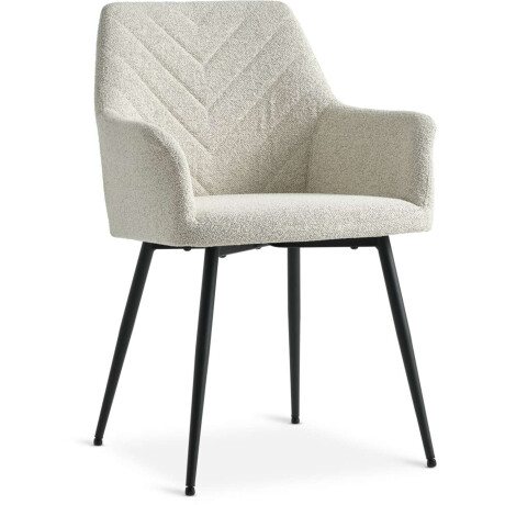 Silla De Comedor Purhus Tela Crudo/Negro