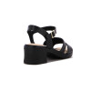 Sandalias Mujer Comfortflex Taco Bajo Cuadrado Negro
