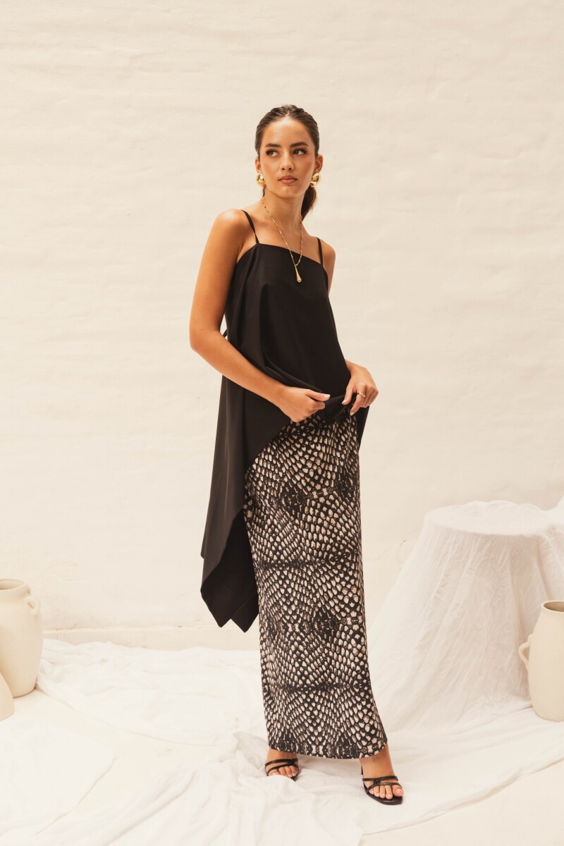 FALDA CARLOTTA BEIGE EXOTICA 