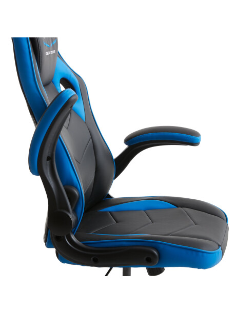 Silla gaming VOJENS polipiel negro/azul Silla gaming VOJENS polipiel negro/azul