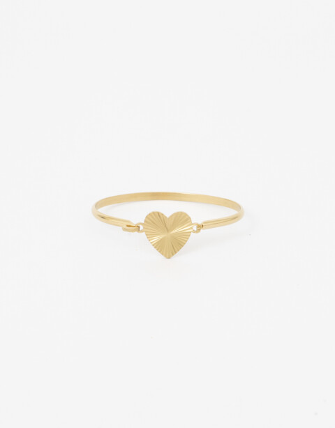 Brazaletes Metal Brazalete De Acero - Dorado