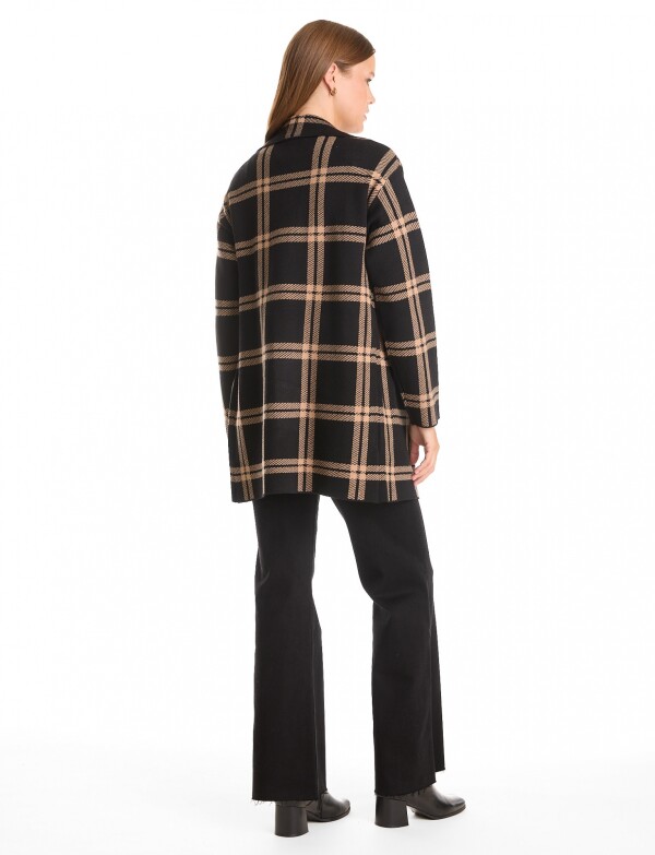 Cardigan Cuadrille NEGRO/TOSTADO