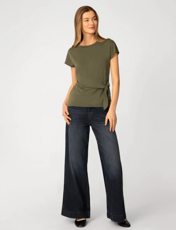 Remera Lazo Lateral OLIVA