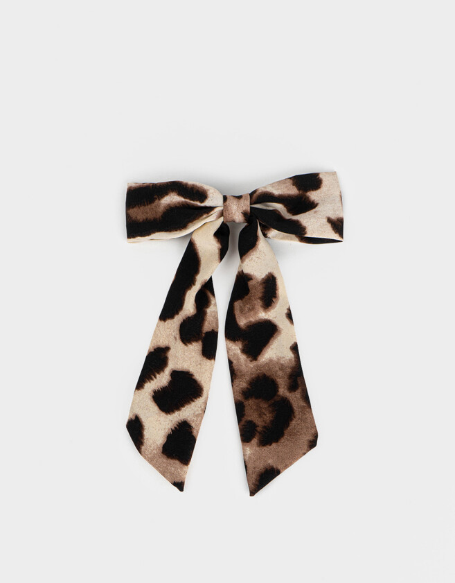 Hebillas Francesas Animal Print Hebilla Con Moño De Animal Print - Estampado Animal Print