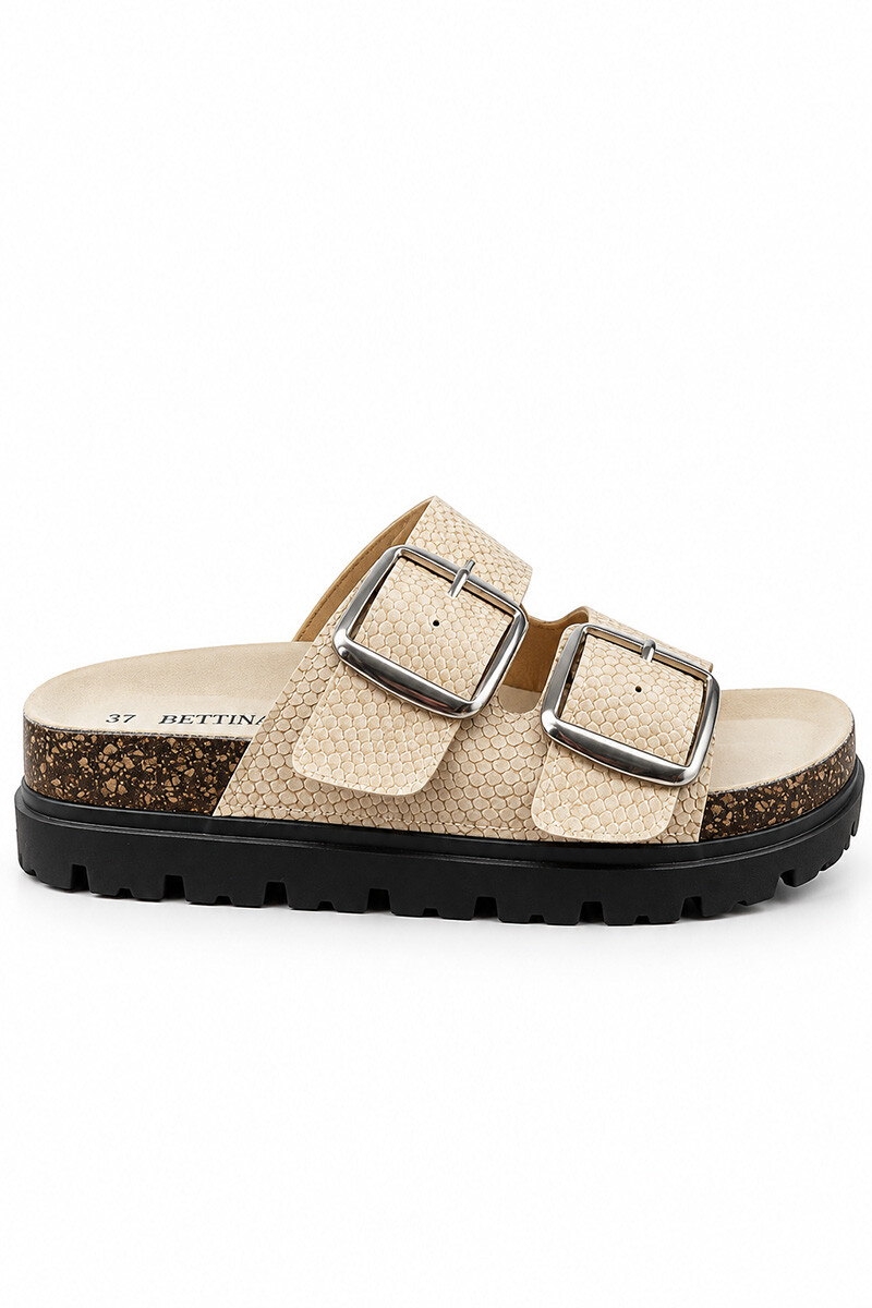 Sandalia Bettina Birky plataforma con hebilla BT101 