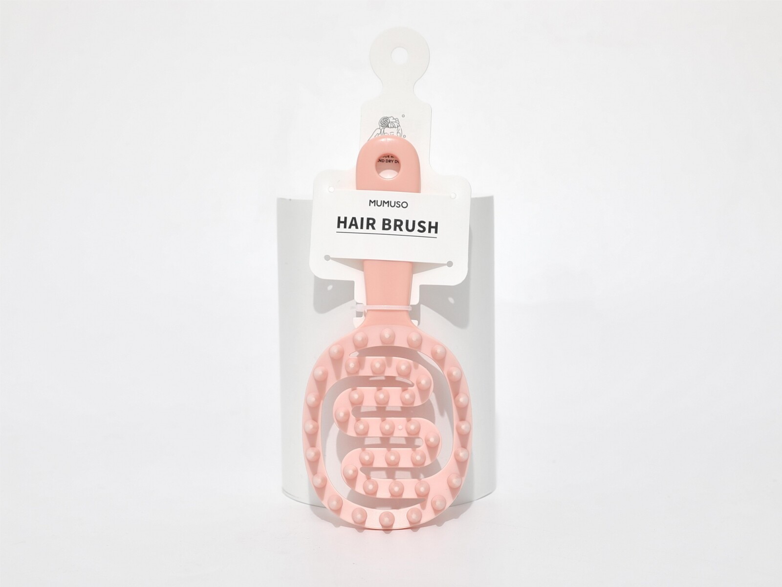 CEPILLO DE CHAMPÚ MASAJEADOR PARA EL CUERO CABELLUDO CON MANGO LARGO-ROSA 