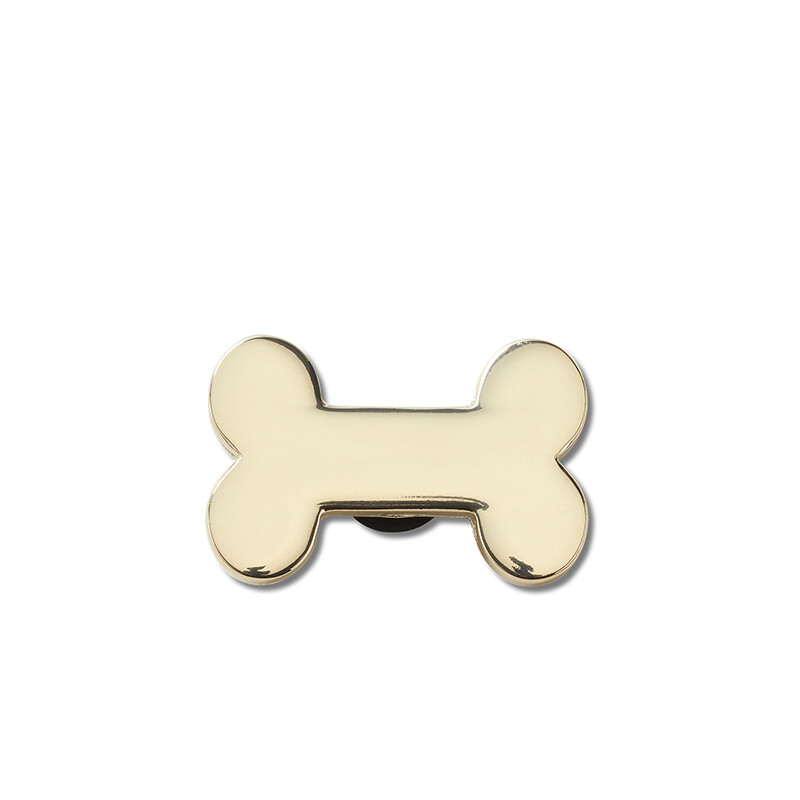 Jibbitz™ Charm Gold Dog Bone Multicolor