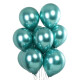 Globos Cromado Tamaño R12 X50 Verde Oscuro