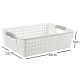 Cesto calado M 30 x21,5 x8 cm BLANCO