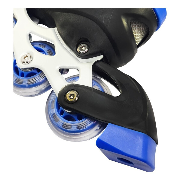 Patines Rollers Extensibles Calidad Colores Infantil Niños Variante Color Azul Talle 39-42 (L)