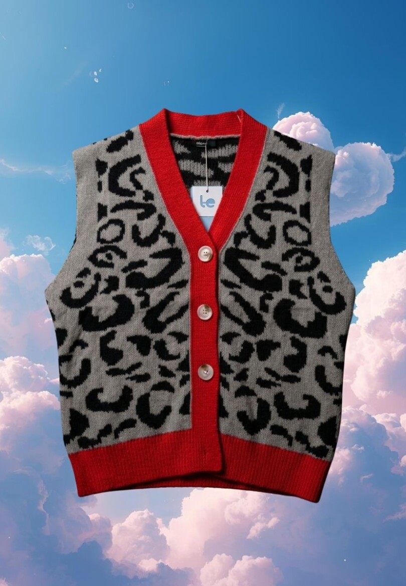 Chaleco Print Rojo