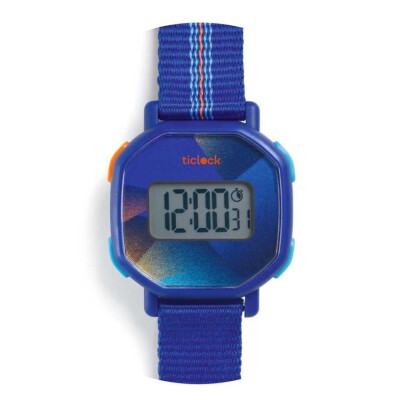 Reloj digital Sonido azul Ticlock Djeco Reloj digital Sonido azul Ticlock Djeco
