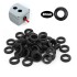 Ojal Goma 30MM Negro Pack X100 Anillo Sellado Junta Arandela Variante Color Negro