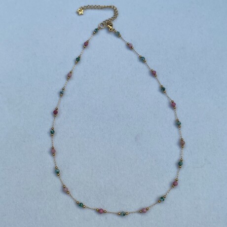Collar ORIANA en acero y piedras naturales Collar ORIANA en acero y piedras naturales