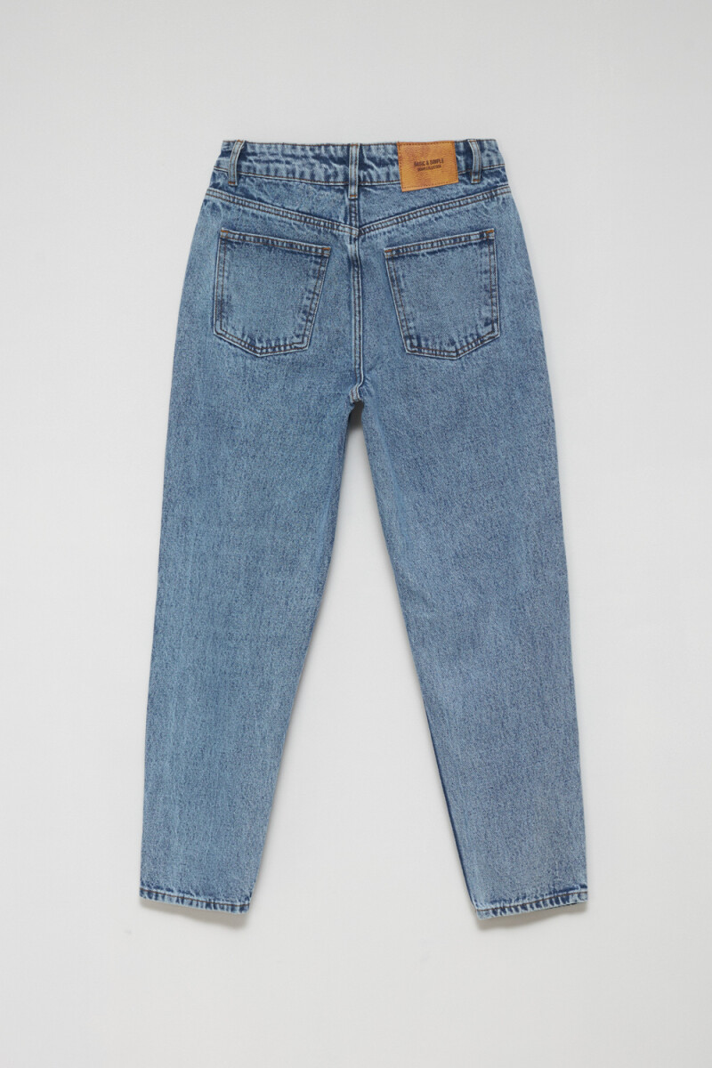 Pantalón de jean mom fit Azul medio