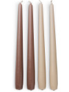 Vela HEINO marrón A25cm 4u/pack Vela HEINO marrón A25cm 4u/pack