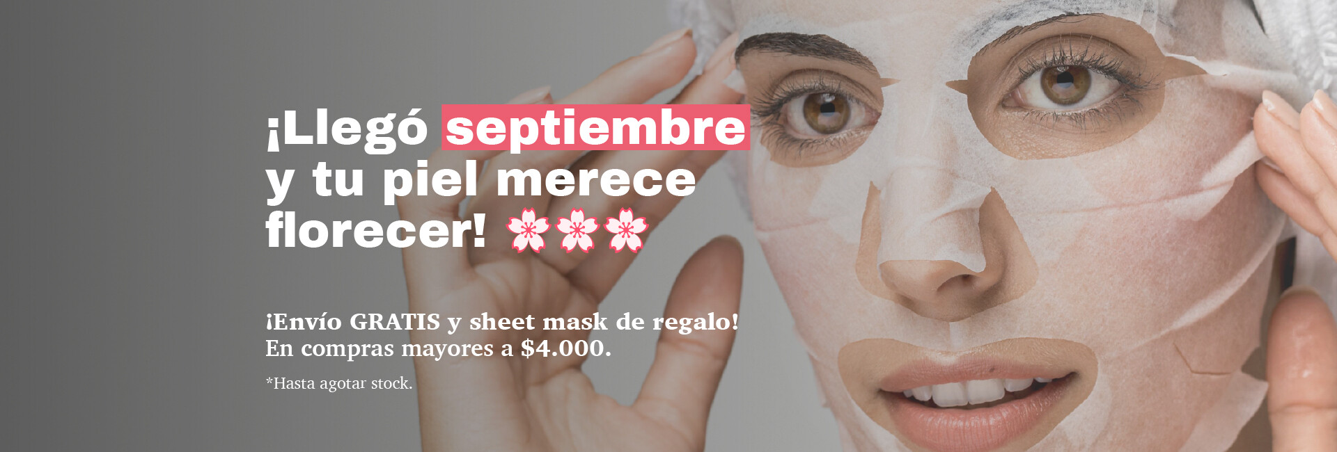 sheet mask de regalo
