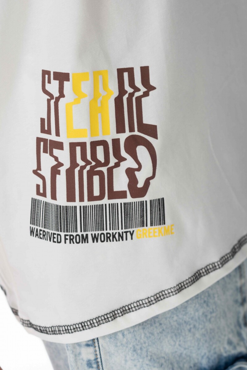 Remera Antisocial Blanco