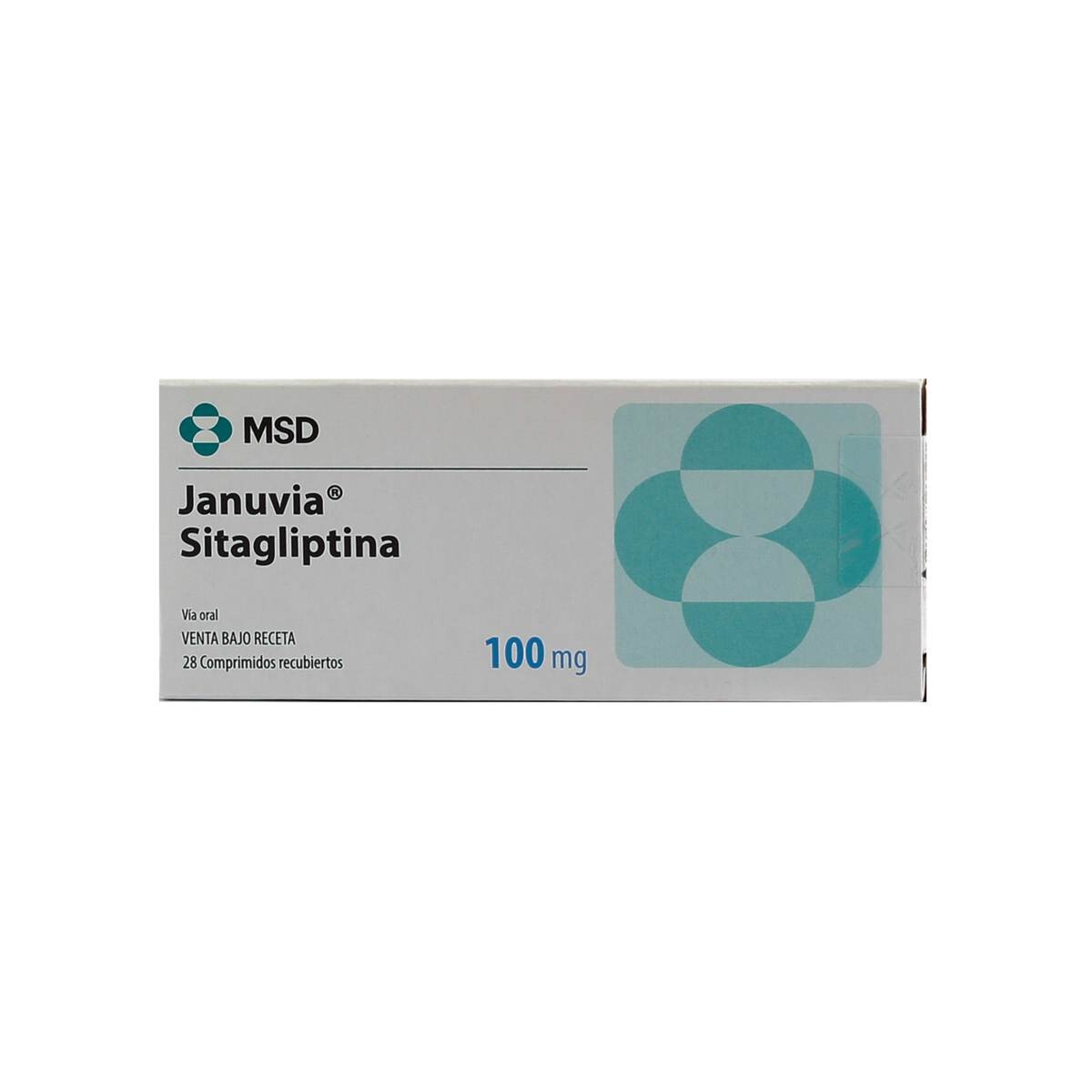 JANUVIA 100 MG. CJ X 28 COMP. REC. 