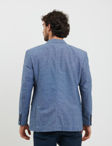 110574 SACO HARRINGTON LABEL Azul Piedra