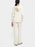 Pantalón Fluido Con Cintura Elástica Toque Suave blanco