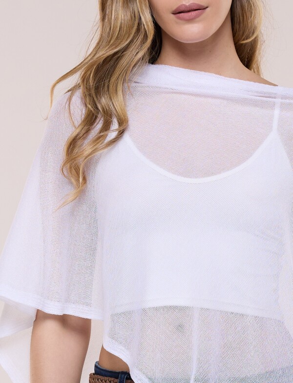Poncho Traslúcido BLANCO