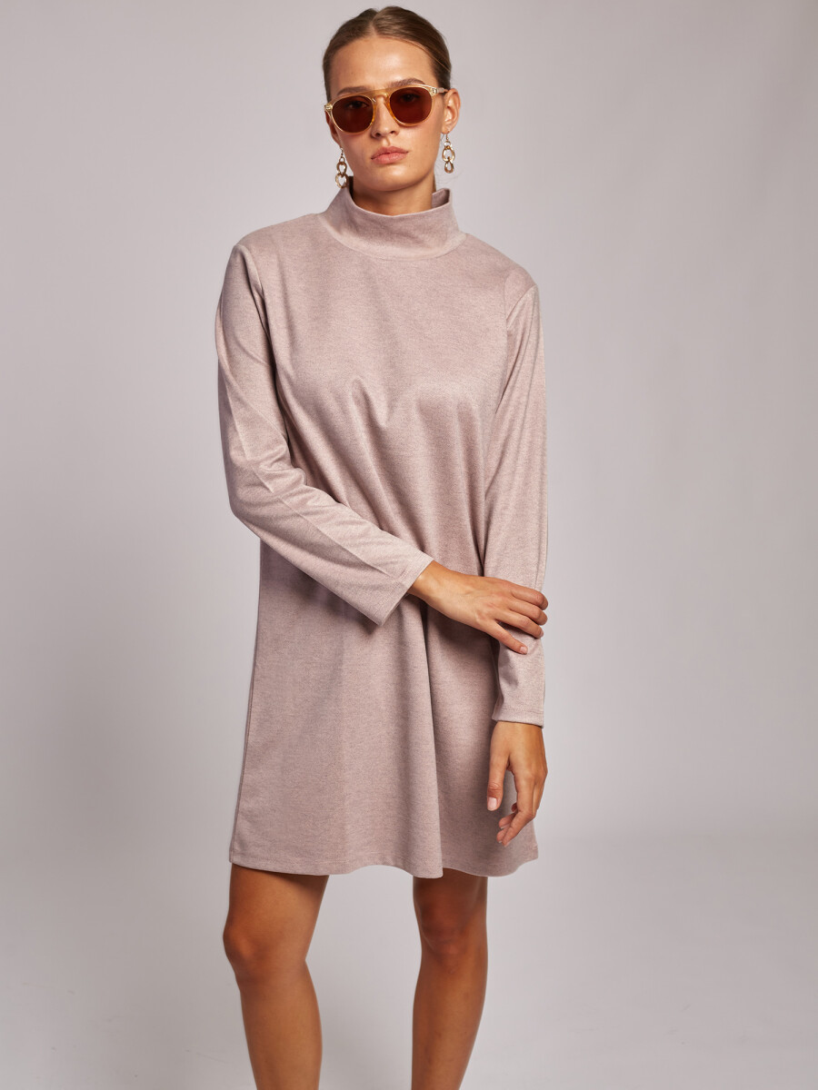 Vestido jersey - rosado 