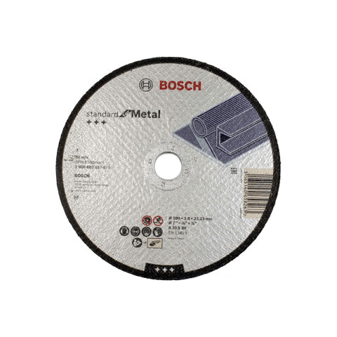 Disco abrasivo para metal Ø180x3mm Standar Bosch BS3278