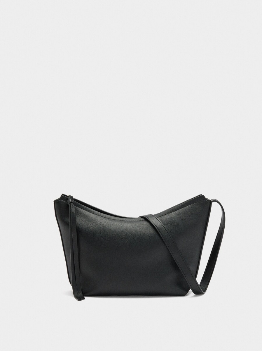 Bolso Bandolera Liso - negro 