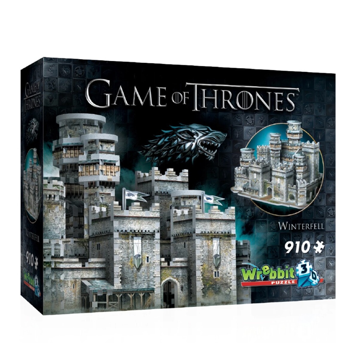 Puzzle 3D Maqueta de Game Of Thrones Winterfell 910 Piezas - Multicolor 