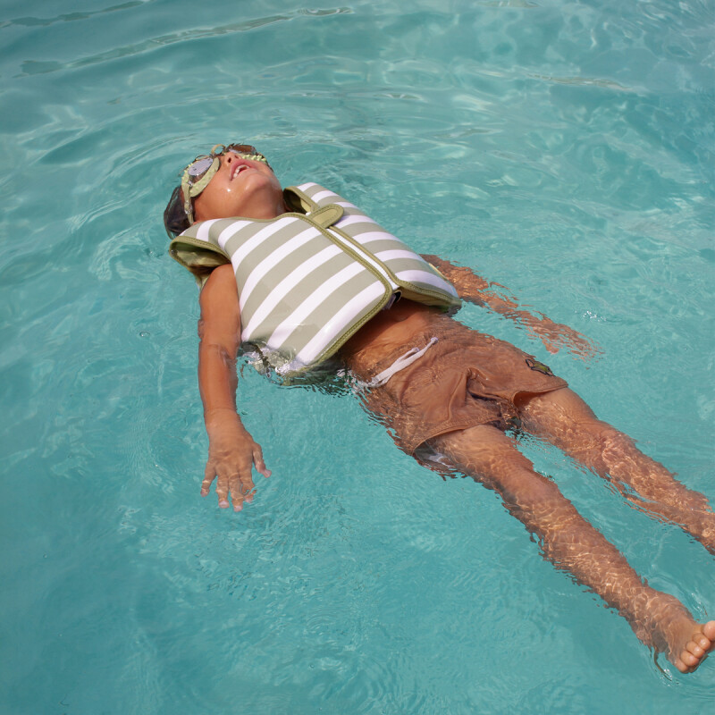 S41VVWD Chaleco Salvavidas Niños Talle 3-6 Años Wild Khaki Sunnylife