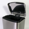 BASURERO INOX PLATA C/PEDAL 6L Unica