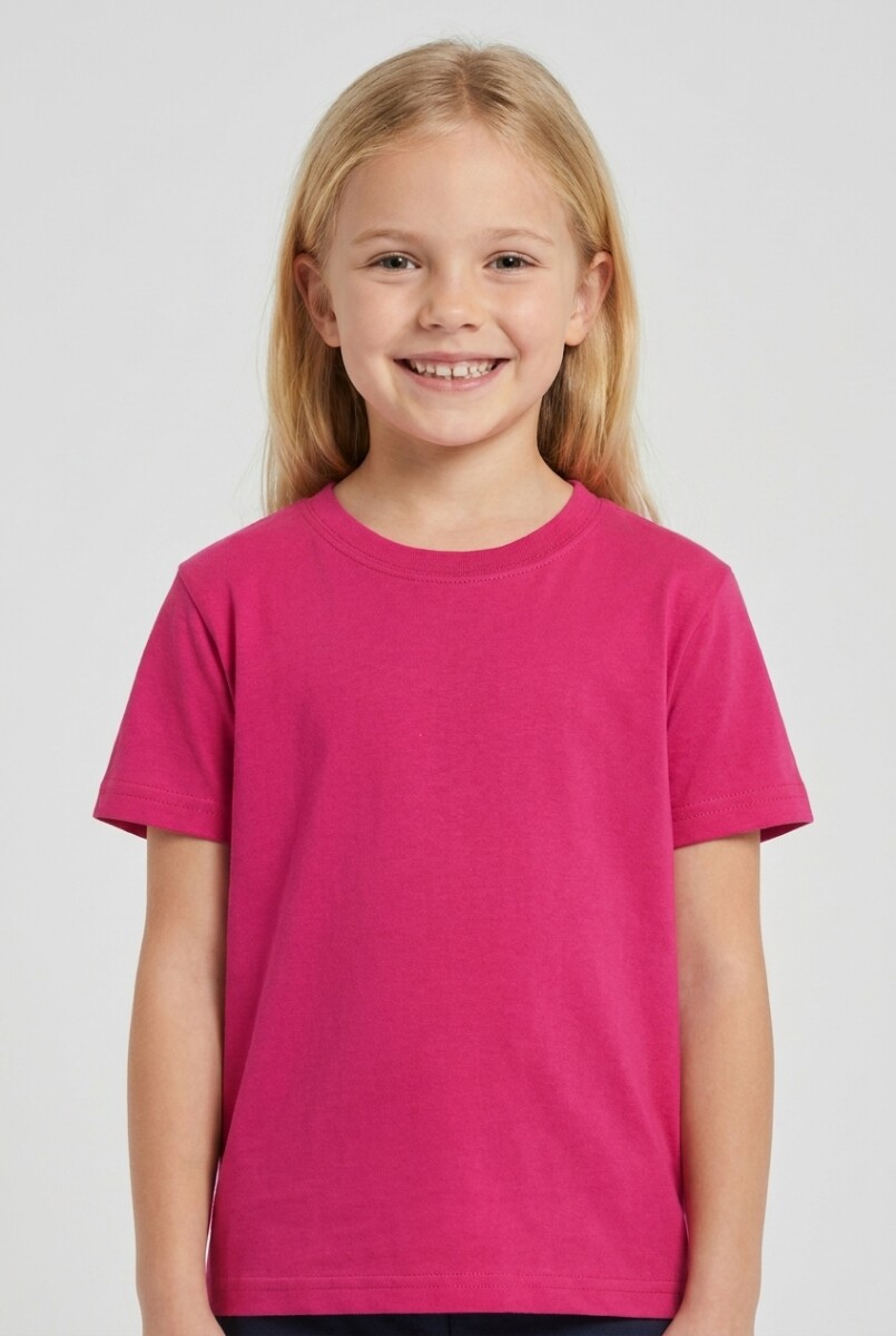Remera cuello redondo ICONIC 150 - UNISEX - Fucsia 