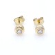Caravanas en oro 18k amarillo y brillante Caravanas en oro 18k amarillo y brillante