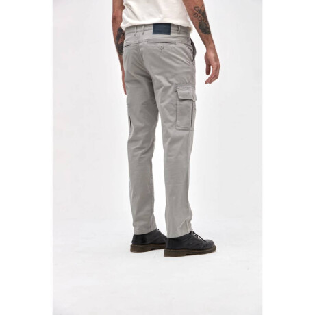 Pantalon cargo Roque I26 Gris perla