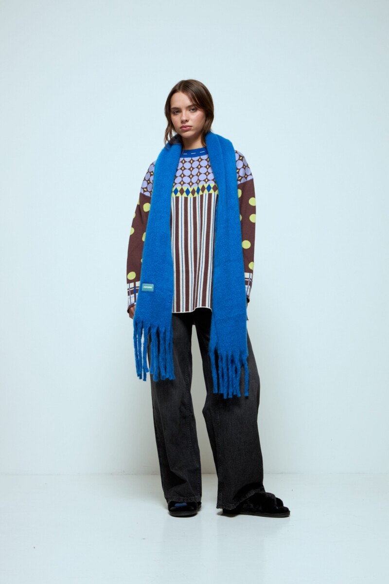 Bufanda soft - azul 