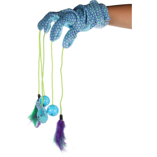 GUANTE CON JUGUETES FLAMINGO MARION AZUL GUANTE CON JUGUETES FLAMINGO MARION AZUL