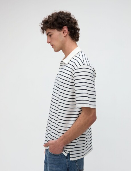 Remera polo Marin Off white Marino